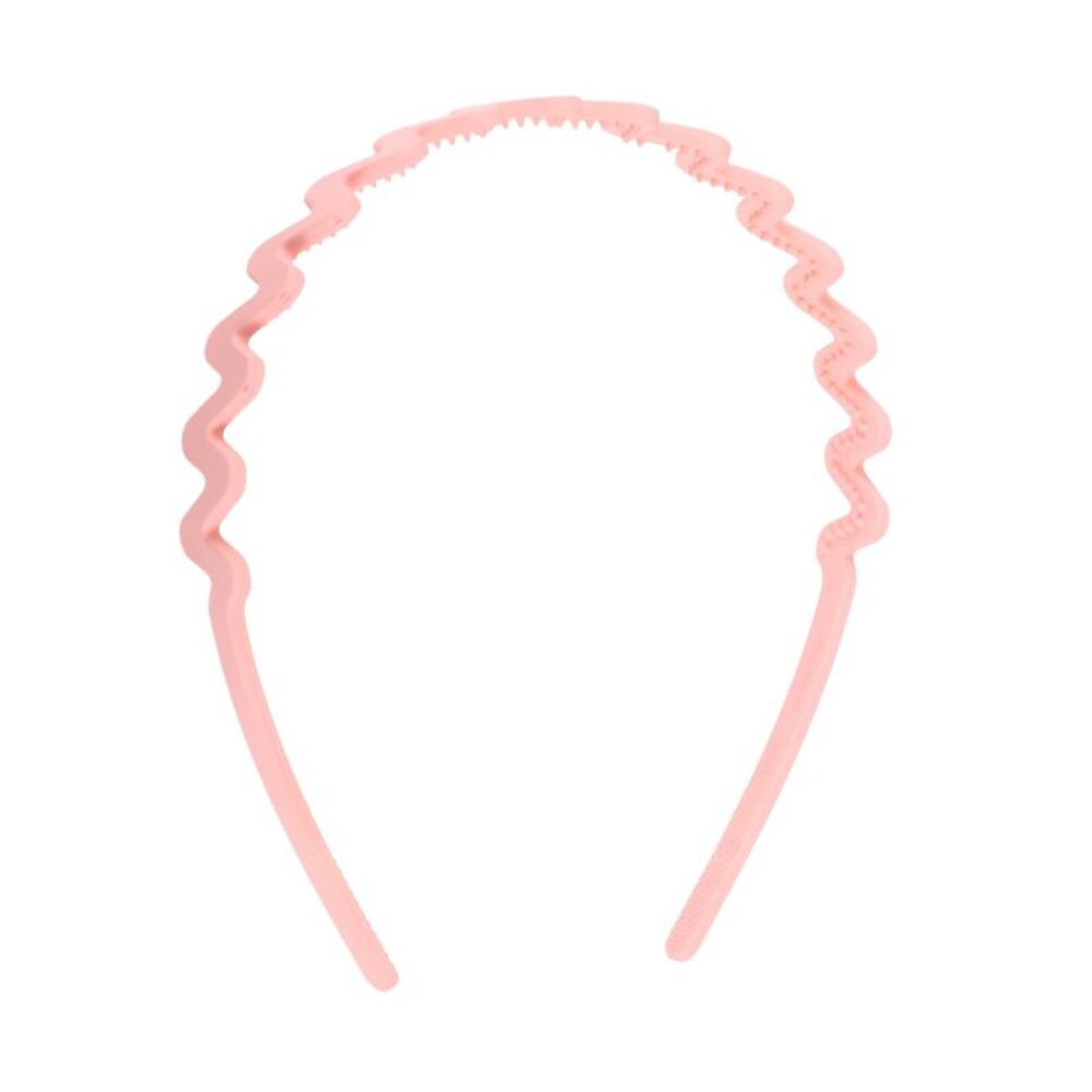 Classic Elegant Frosted Wavy Hairband Pink